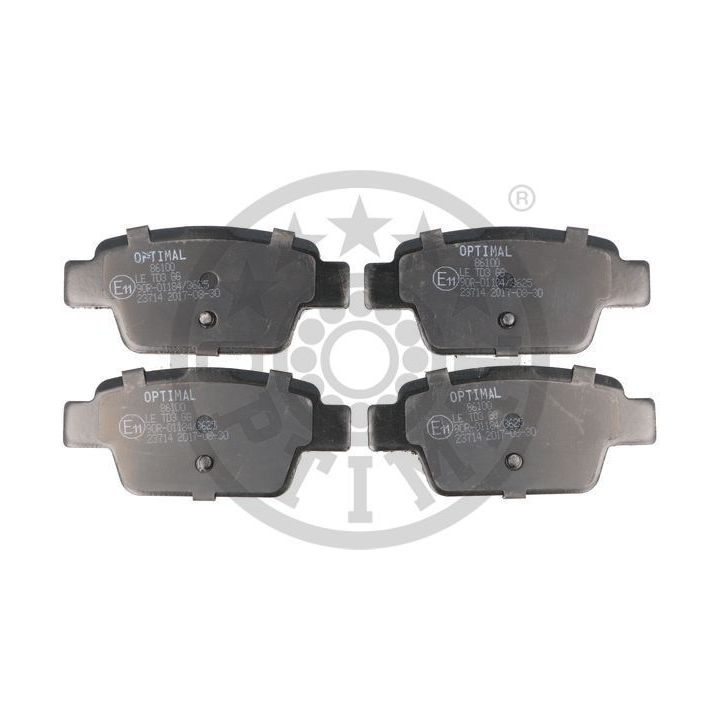 Stabdžių trinkelių rinkinys, diskinis stabdys OPTIMAL 86100