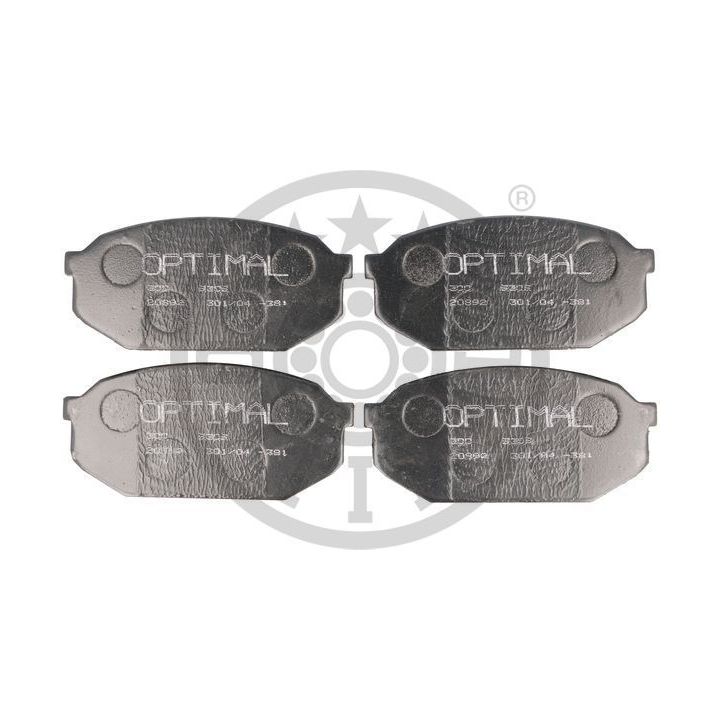 Stabdžių trinkelių rinkinys, diskinis stabdys OPTIMAL 9309