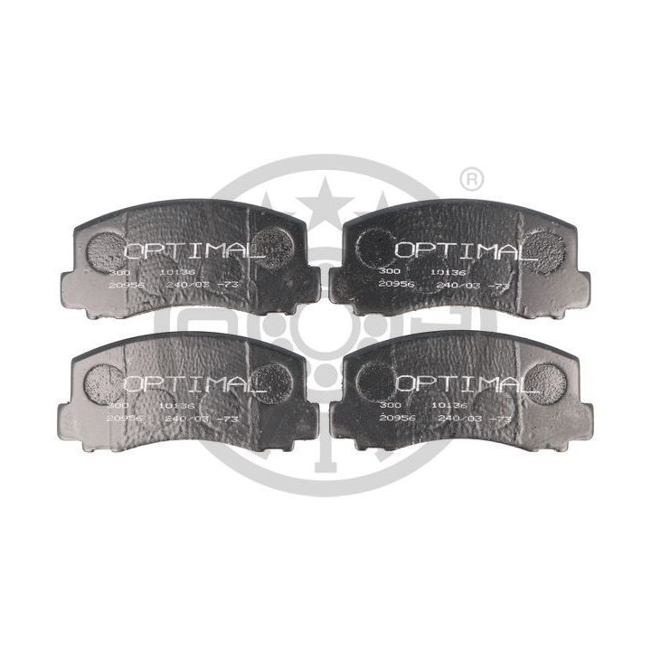 Stabdžių trinkelių rinkinys, diskinis stabdys OPTIMAL 9344