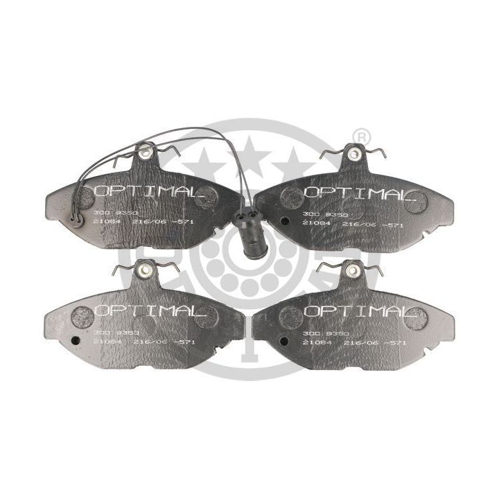 Stabdžių trinkelių rinkinys, diskinis stabdys OPTIMAL 9350