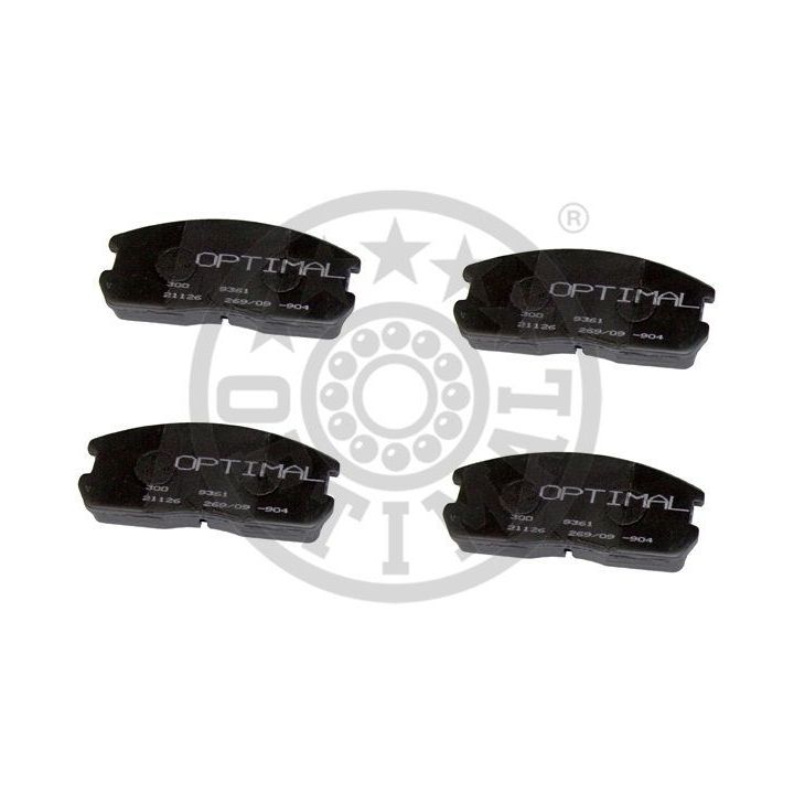 Stabdžių trinkelių rinkinys, diskinis stabdys OPTIMAL 9361