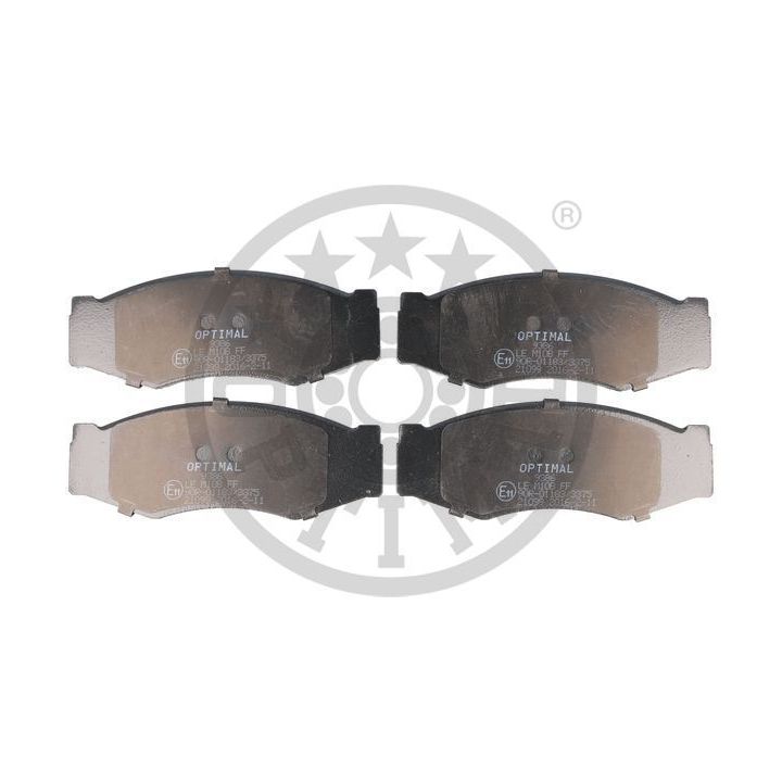 Stabdžių trinkelių rinkinys, diskinis stabdys OPTIMAL 9386