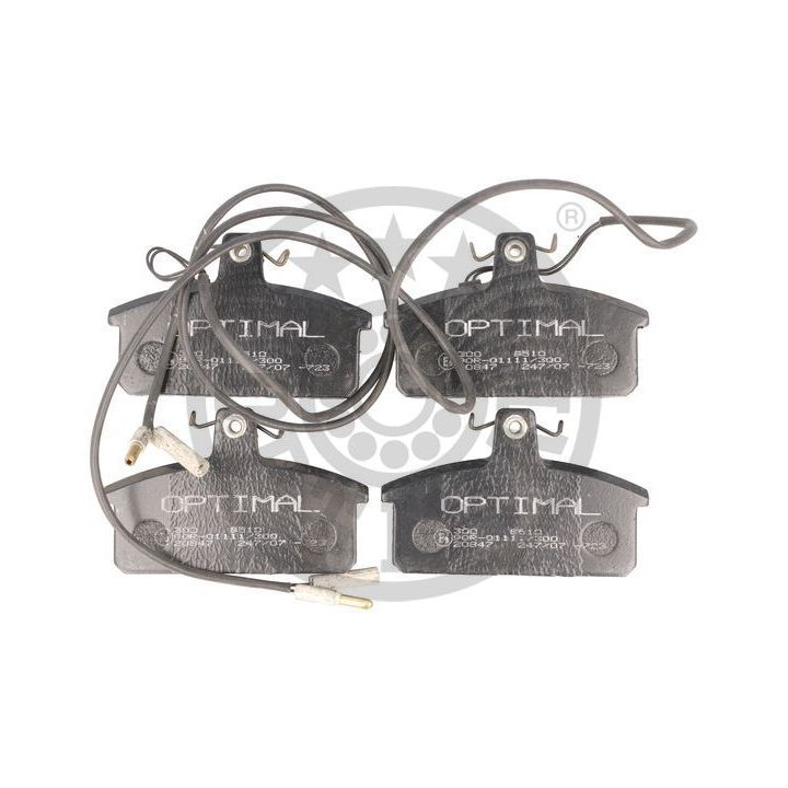 Stabdžių trinkelių rinkinys, diskinis stabdys OPTIMAL 9510