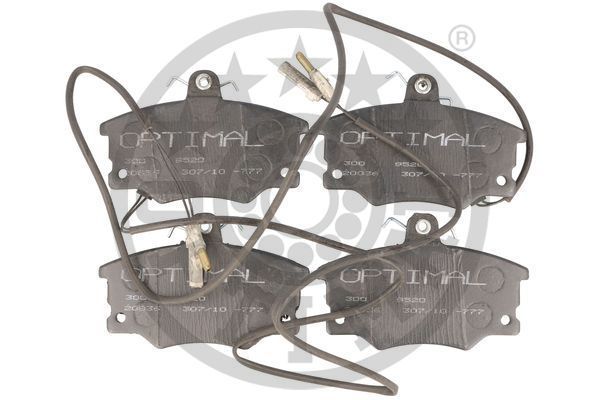 Stabdžių trinkelių rinkinys, diskinis stabdys OPTIMAL 9520