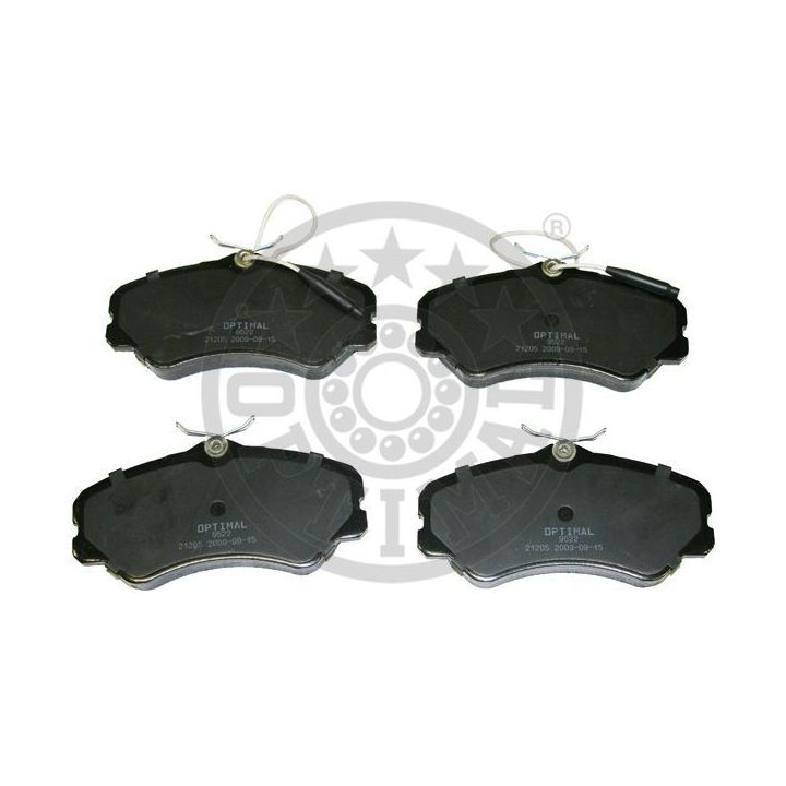 Stabdžių trinkelių rinkinys, diskinis stabdys OPTIMAL 9522