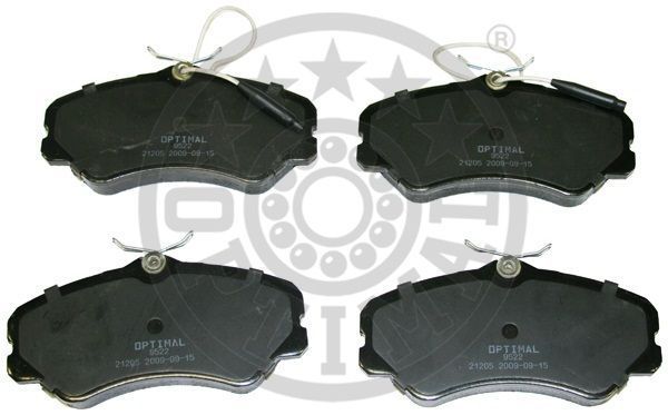 Stabdžių trinkelių rinkinys, diskinis stabdys OPTIMAL 9522