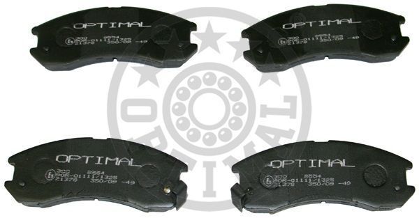 Stabdžių trinkelių rinkinys, diskinis stabdys OPTIMAL 9554