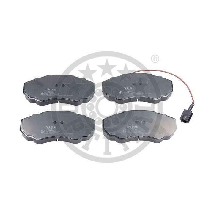 Stabdžių trinkelių rinkinys, diskinis stabdys OPTIMAL 96001