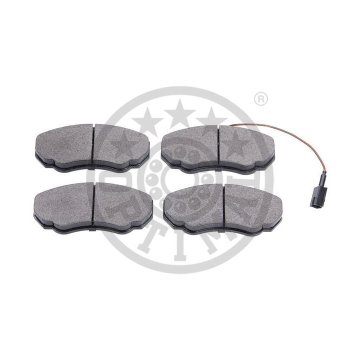 Stabdžių trinkelių rinkinys, diskinis stabdys OPTIMAL 96001