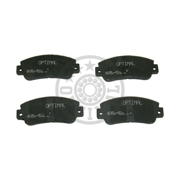 Stabdžių trinkelių rinkinys, diskinis stabdys OPTIMAL 9617