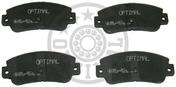 Stabdžių trinkelių rinkinys, diskinis stabdys OPTIMAL 9617