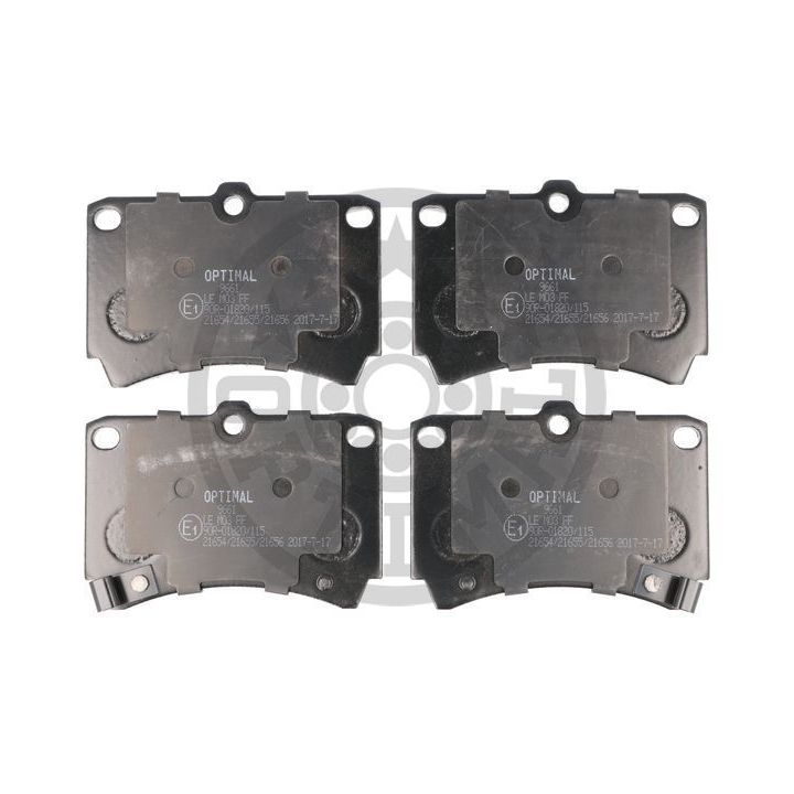 Stabdžių trinkelių rinkinys, diskinis stabdys OPTIMAL 9661