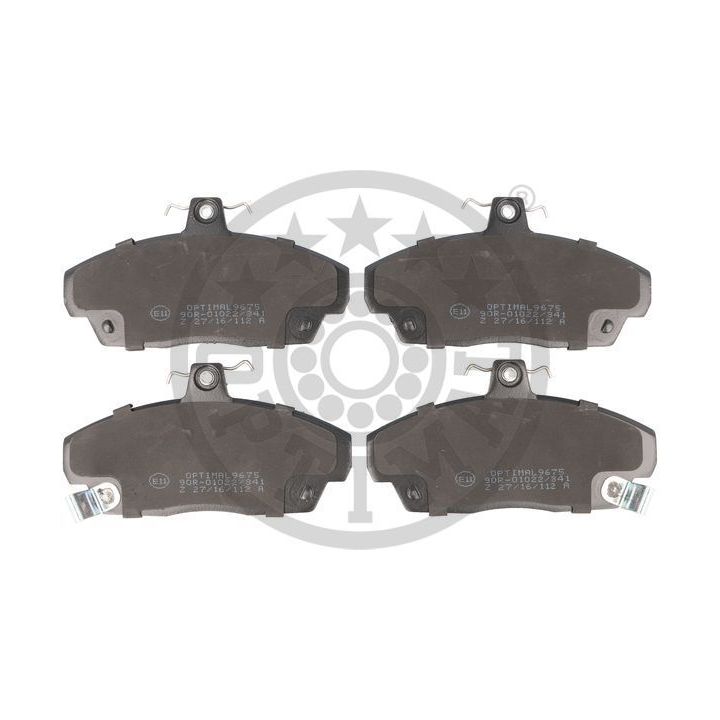 Stabdžių trinkelių rinkinys, diskinis stabdys OPTIMAL 9675