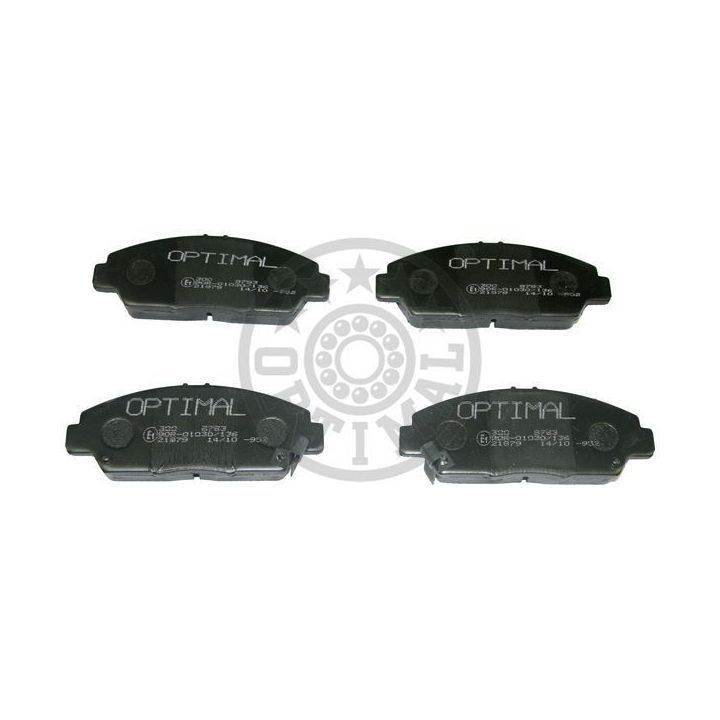 Stabdžių trinkelių rinkinys, diskinis stabdys OPTIMAL 9793