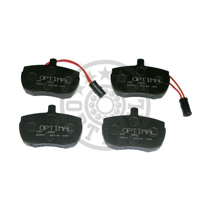 Stabdžių trinkelių rinkinys, diskinis stabdys OPTIMAL 9802