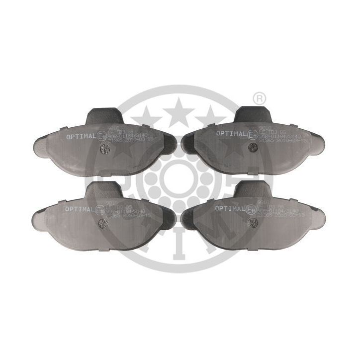 Stabdžių trinkelių rinkinys, diskinis stabdys OPTIMAL 9810