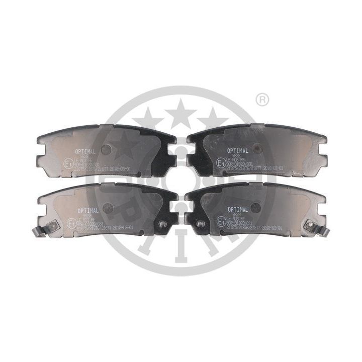 Stabdžių trinkelių rinkinys, diskinis stabdys OPTIMAL 9828