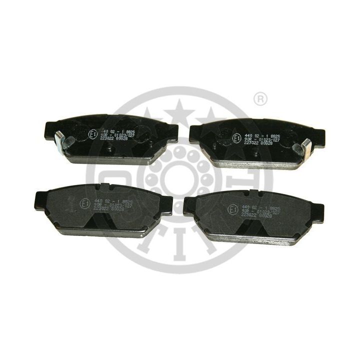 Stabdžių trinkelių rinkinys, diskinis stabdys OPTIMAL 9862