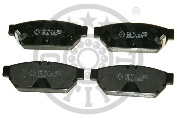 Stabdžių trinkelių rinkinys, diskinis stabdys OPTIMAL 9862