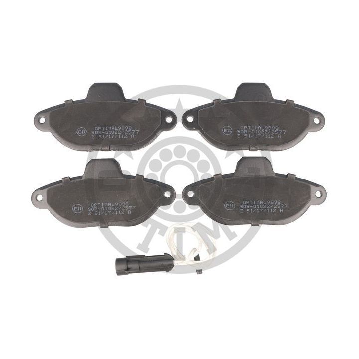 Stabdžių trinkelių rinkinys, diskinis stabdys OPTIMAL 9898