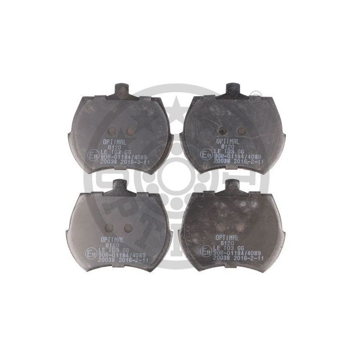 Stabdžių trinkelių rinkinys, diskinis stabdys OPTIMAL BP-06120