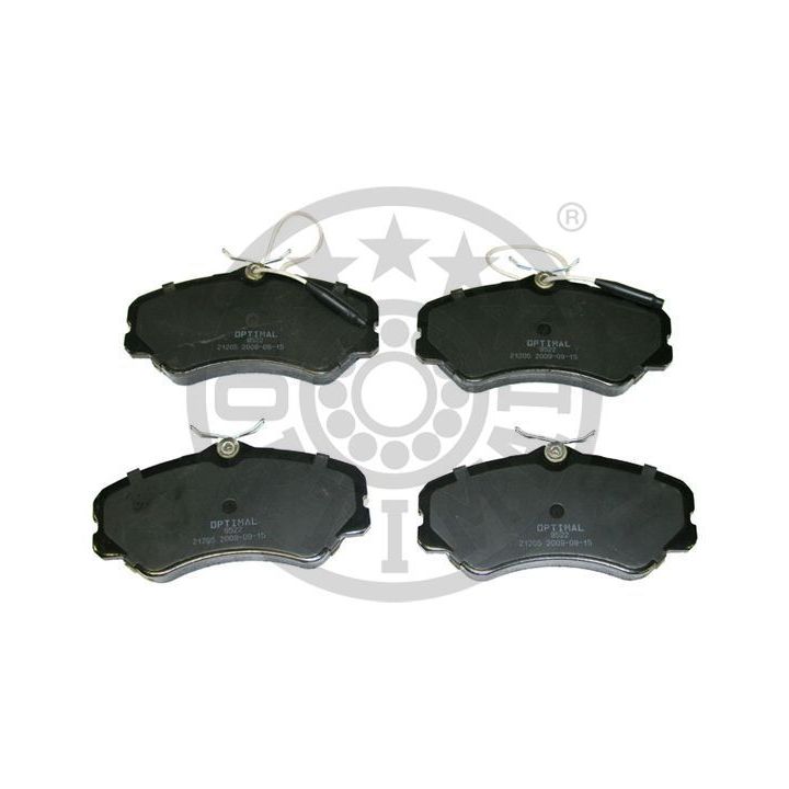 Stabdžių trinkelių rinkinys, diskinis stabdys OPTIMAL BP-09522