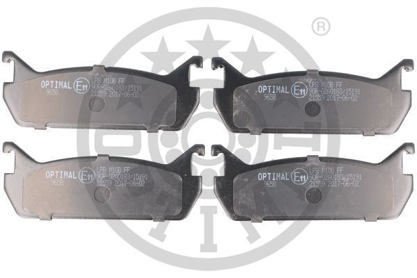 Stabdžių trinkelių rinkinys, diskinis stabdys OPTIMAL BP-09658