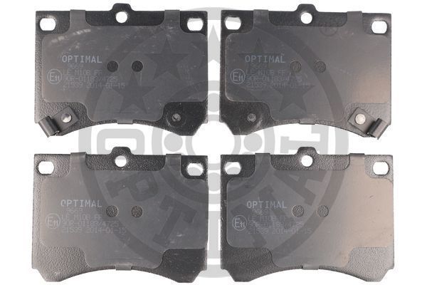 Stabdžių trinkelių rinkinys, diskinis stabdys OPTIMAL BP-09669