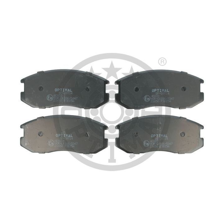 Stabdžių trinkelių rinkinys, diskinis stabdys OPTIMAL BP-09714