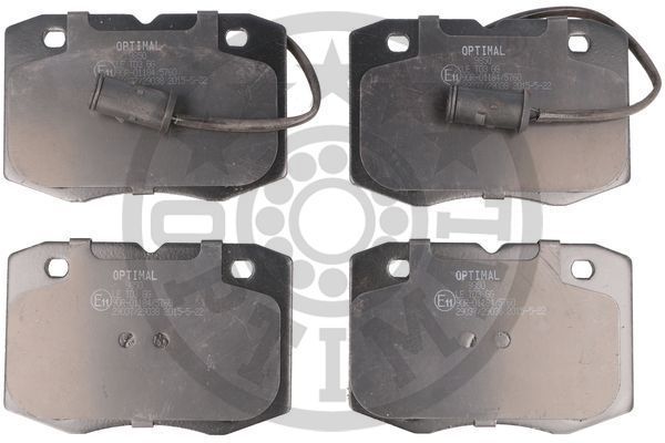 Stabdžių trinkelių rinkinys, diskinis stabdys OPTIMAL BP-09850