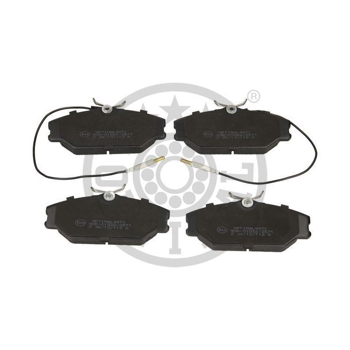 Stabdžių trinkelių rinkinys, diskinis stabdys OPTIMAL BP-09871