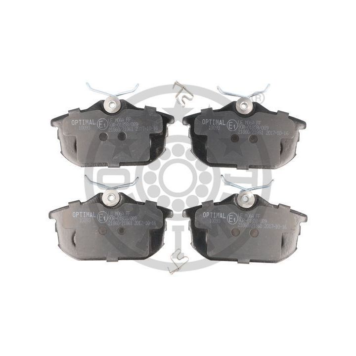 Stabdžių trinkelių rinkinys, diskinis stabdys OPTIMAL BP-10093