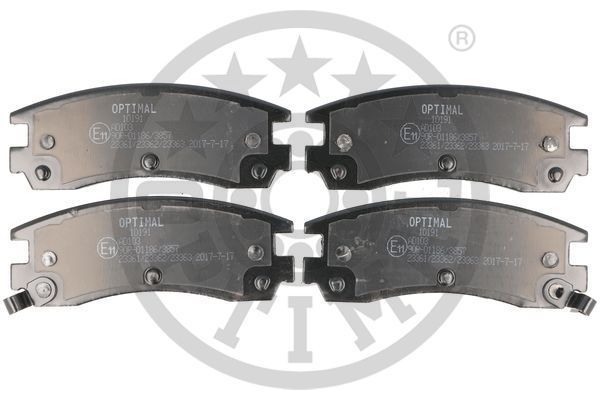 Stabdžių trinkelių rinkinys, diskinis stabdys OPTIMAL BP-10191