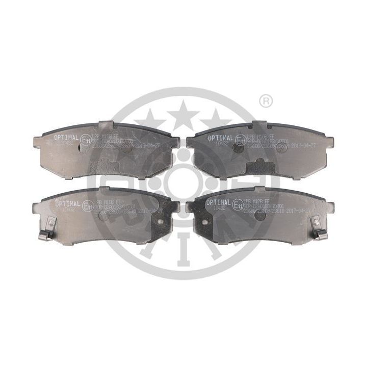 Stabdžių trinkelių rinkinys, diskinis stabdys OPTIMAL BP-10432