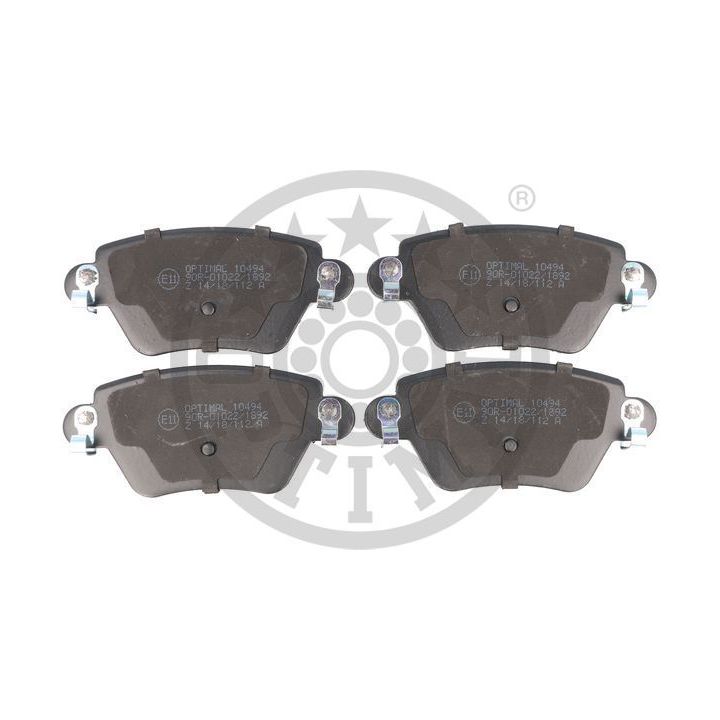 Stabdžių trinkelių rinkinys, diskinis stabdys OPTIMAL BP-10494