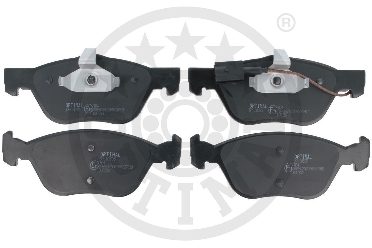 Stabdžių trinkelių rinkinys, diskinis stabdys OPTIMAL BP-10535