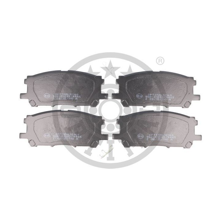 Stabdžių trinkelių rinkinys, diskinis stabdys OPTIMAL BP-12168