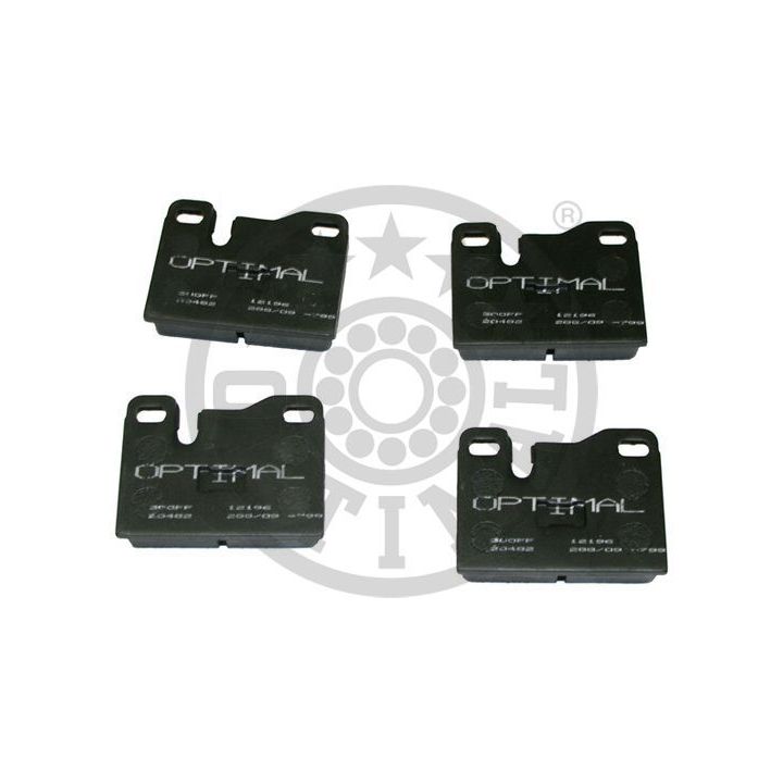 Stabdžių trinkelių rinkinys, diskinis stabdys OPTIMAL BP-12196