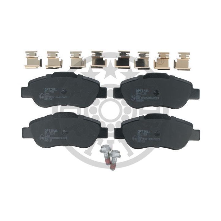 Stabdžių trinkelių rinkinys, diskinis stabdys OPTIMAL BP-12226