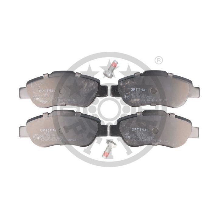 Stabdžių trinkelių rinkinys, diskinis stabdys OPTIMAL BP-12227