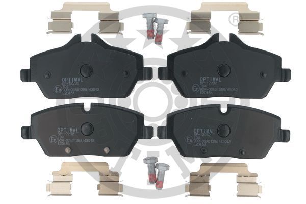 Stabdžių trinkelių rinkinys, diskinis stabdys OPTIMAL BP-12232