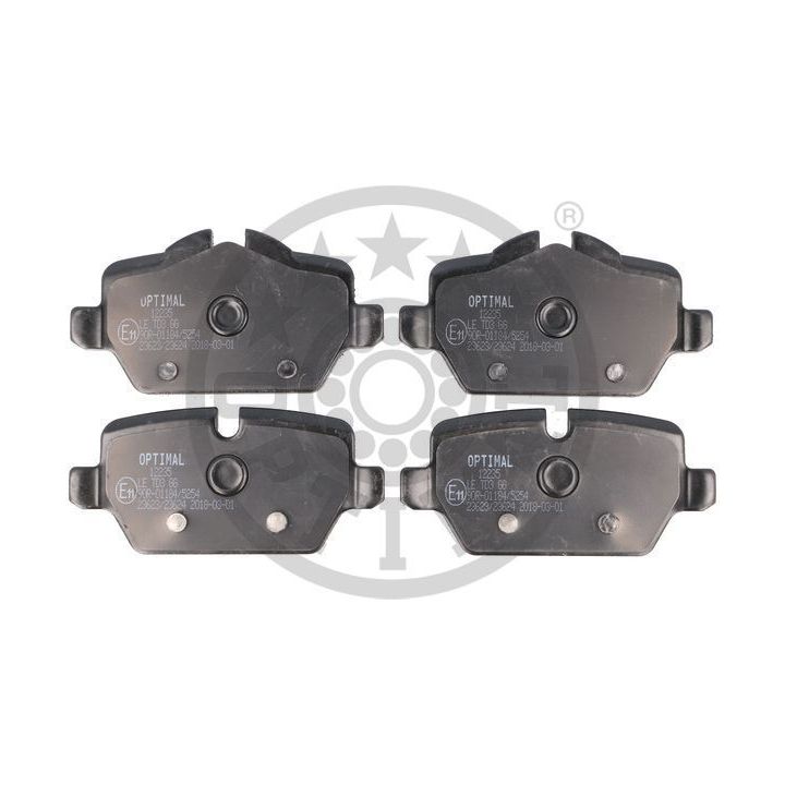 Stabdžių trinkelių rinkinys, diskinis stabdys OPTIMAL BP-12235