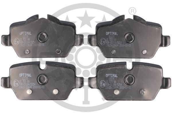 Stabdžių trinkelių rinkinys, diskinis stabdys OPTIMAL BP-12235