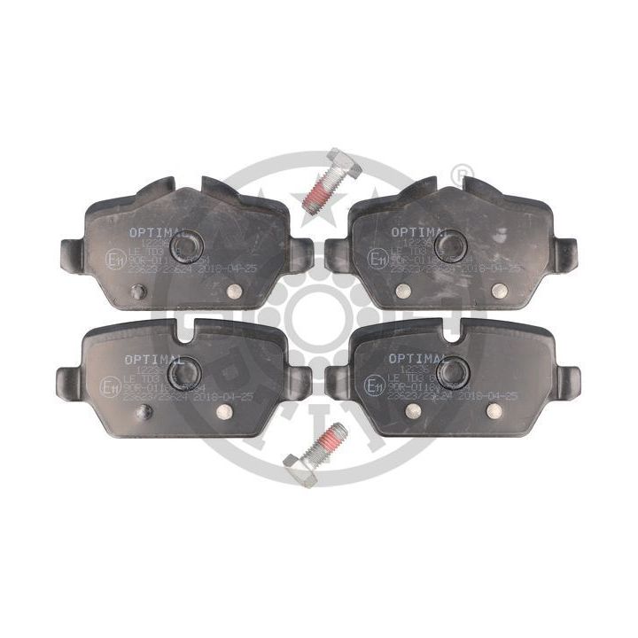 Stabdžių trinkelių rinkinys, diskinis stabdys OPTIMAL BP-12236