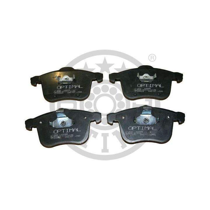 Stabdžių trinkelių rinkinys, diskinis stabdys OPTIMAL BP-12248