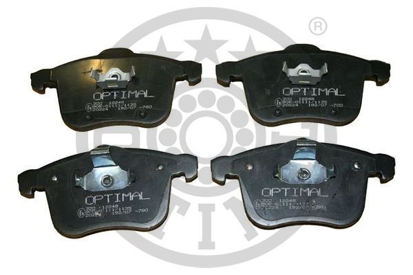 Stabdžių trinkelių rinkinys, diskinis stabdys OPTIMAL BP-12248