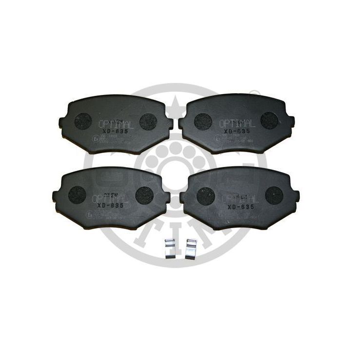 Stabdžių trinkelių rinkinys, diskinis stabdys OPTIMAL BP-12326