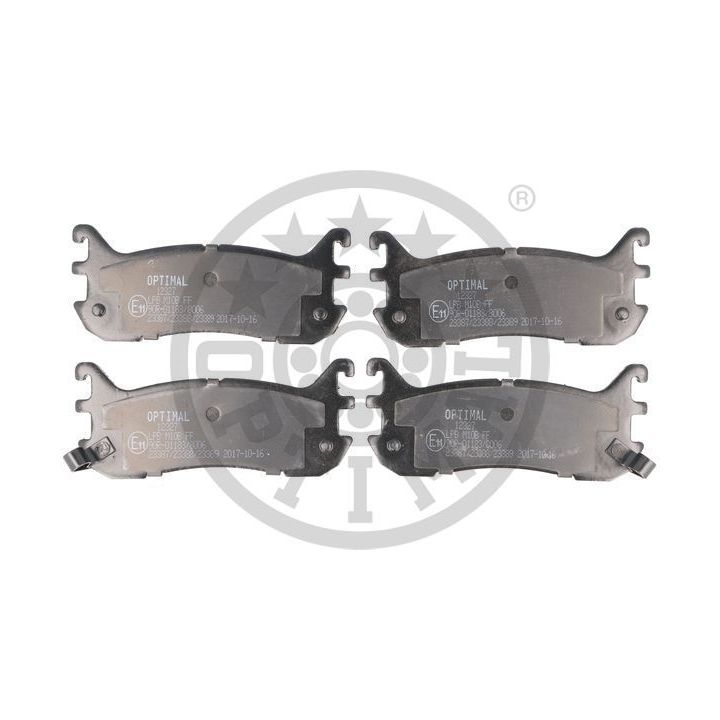 Stabdžių trinkelių rinkinys, diskinis stabdys OPTIMAL BP-12327