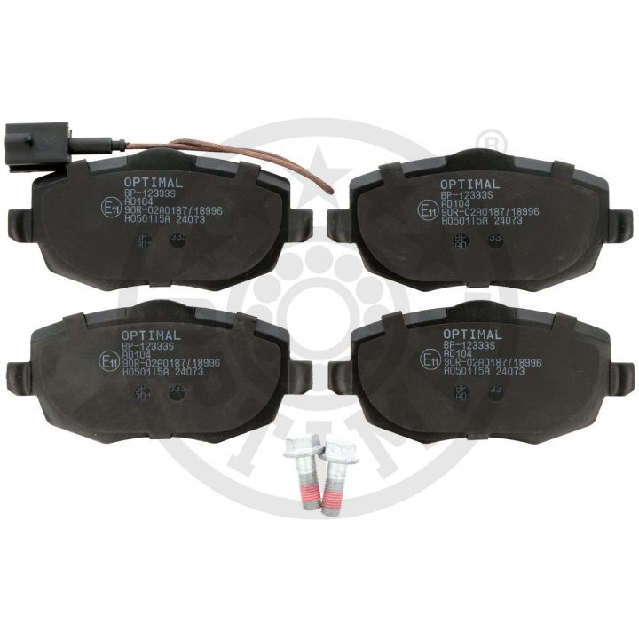 Stabdžių trinkelių rinkinys, diskinis stabdys OPTIMAL BP-12333S