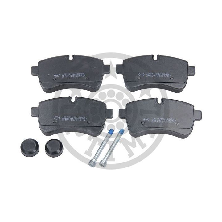 Stabdžių trinkelių rinkinys, diskinis stabdys OPTIMAL BP-12339